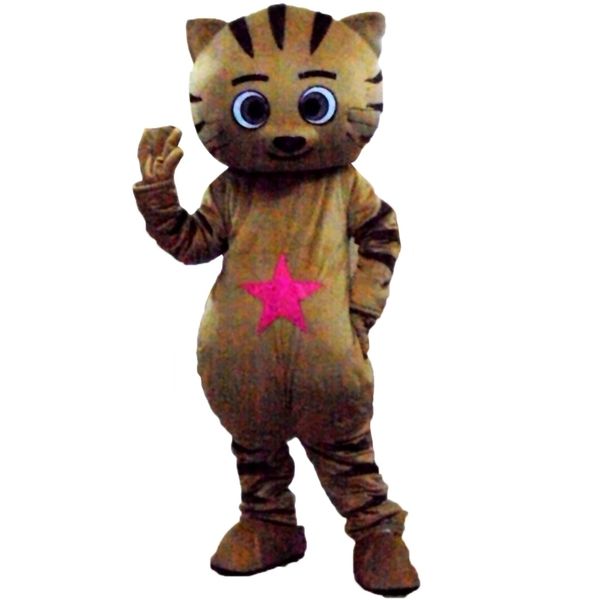 

cat mascot costume cartoon character size longteng (tm) 0025, Red;yellow