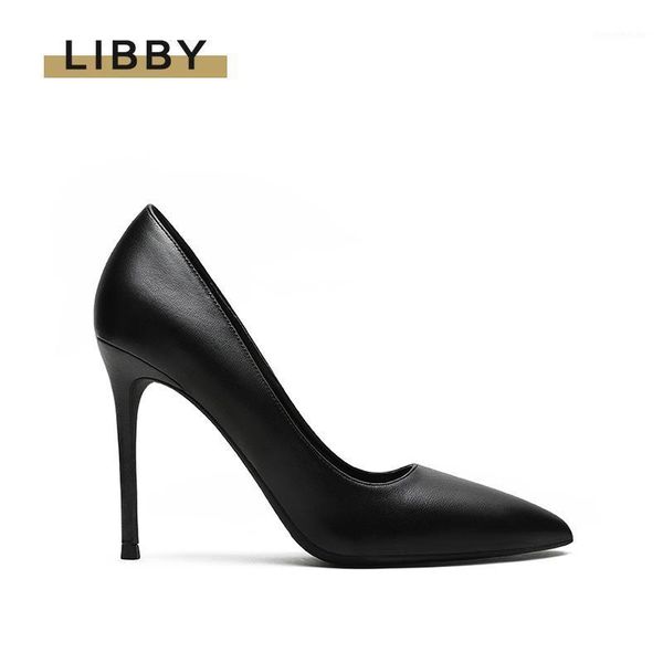 

dress shoes women 10cm high heels pumps beige nude thin leather woman pointed toe white wedding party1, Black