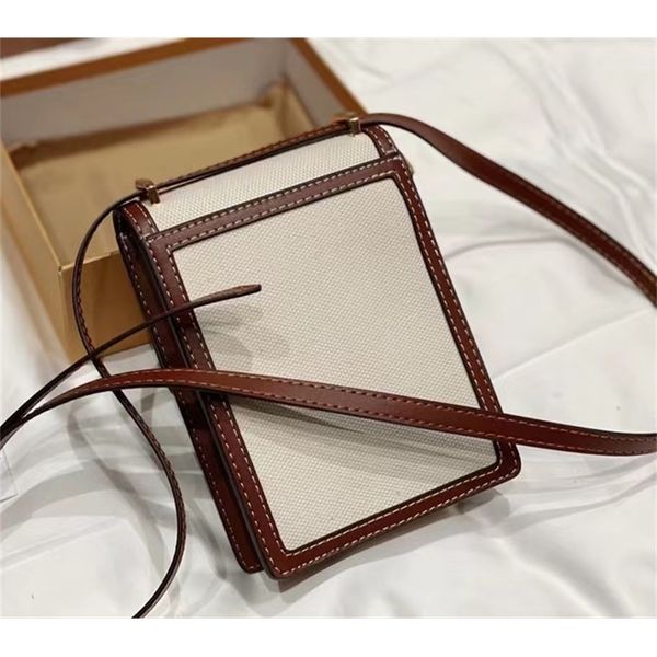 

new canvas simple messenger mini mobile phone card bag
