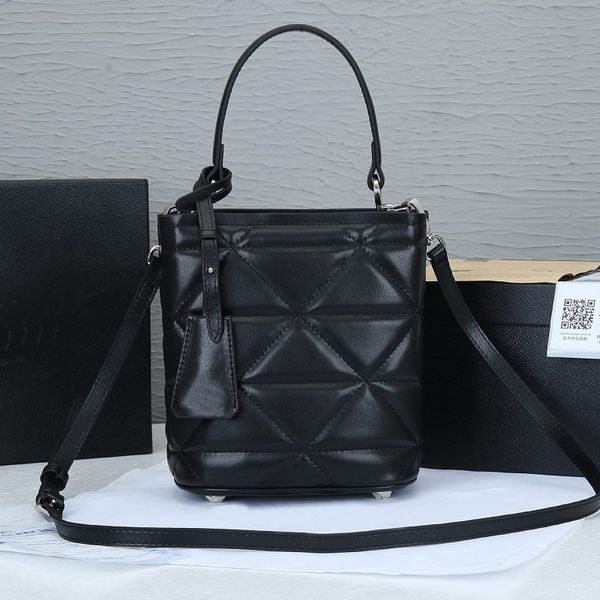 

women latest bucket bag crossbody bags calfskin sheepskin adjustable detachable fine long shoulder strap handbags purse