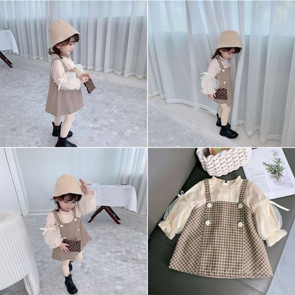 

jindoubao new autumn baby princs two piec of children's drs, Red;yellow