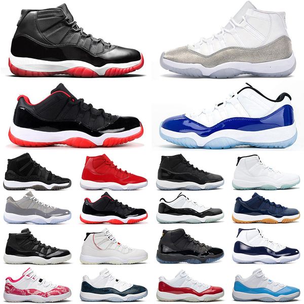 

basketball jumpman 11 11s men women shoes low bred 2019 concord legend blue cap and gown gamma blue mens trainer sneakers, Black
