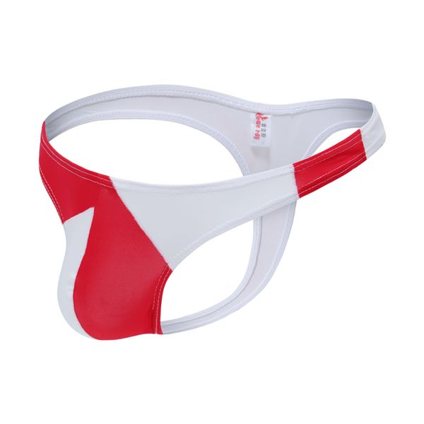 

2021 brand men underwear match color breathable underpants men's gay small thongs male comfortable ice silk g-strings, Black;white