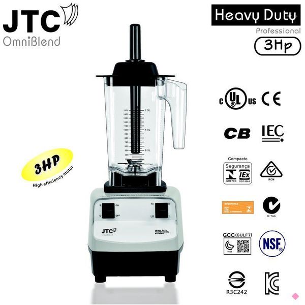 

3hp commercal blender with bpa jar 100% guaranteed, no. 1 quality in the world1