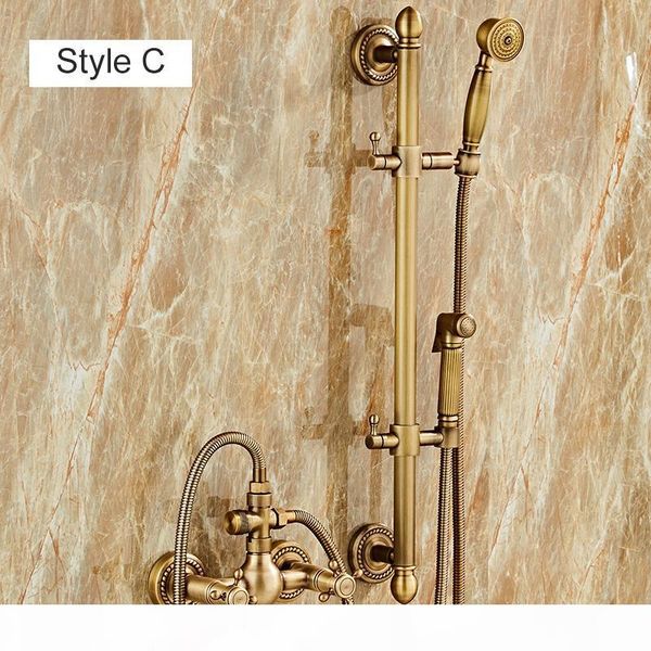 

ellen bath shower set with sliding bar wall mounted bath tub shower faucets dual handle cold water mixer elm8306l bbyyoe mj_bag
