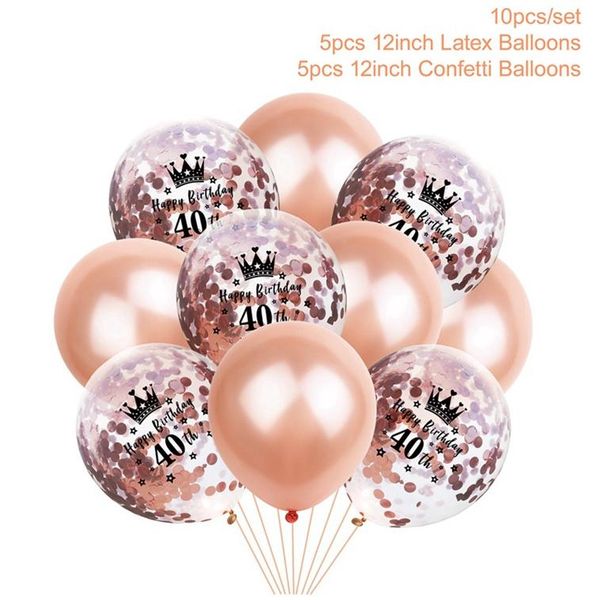 

10pcs 30th birthday party decor kids 40th 50th 30 40 50 birthday ballons helium happy birthday balloon air number baloon wmtmbv