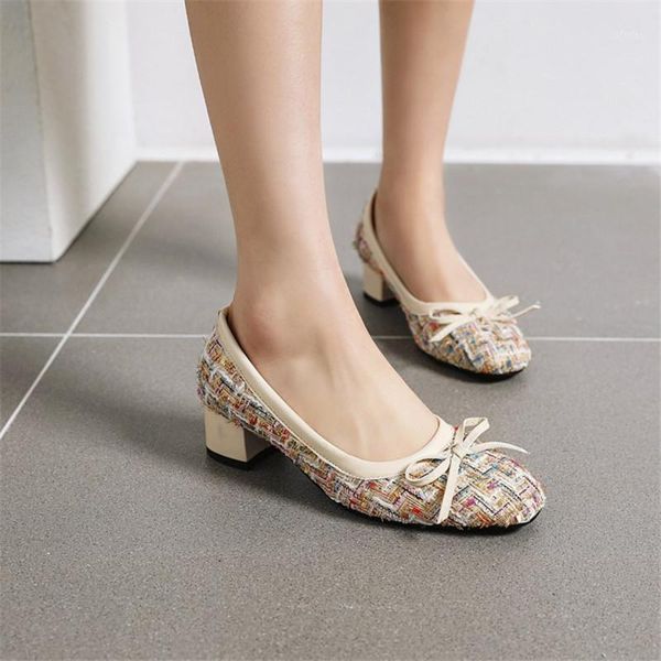 

pxelena spring new elegant sweet bowtie slip on pumps office lady dating shoes woman square toe chunky low heels1, Black