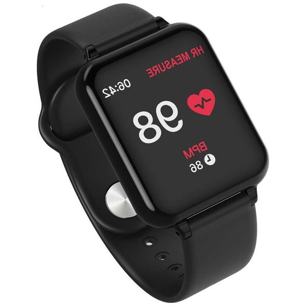 

b57 smart watch exercise heart rate blood prsure color screen waterproof bluetooth information reminder sleep monitoringv1obgt