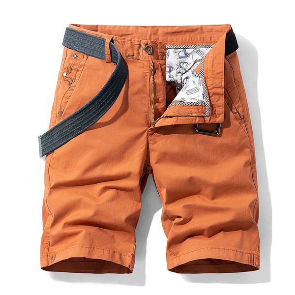

2021 new new summer casual big & tall cargo fashion 100% washed cotton classic patchwork stretch shorts pants men 4sse, White;black