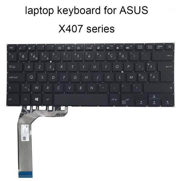 

lapreplacement keyboards be ch for asus x407 ua x407u x407uf belgium china black keyboard asm17a7 0knb0 f103tw00 brand 1