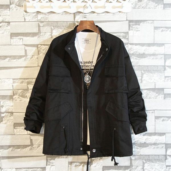 

mens jackets 2021 spring autumn casual fashion bomber jacket men overcoat new streetwear baseball jackets men jacket coats1, Black;brown