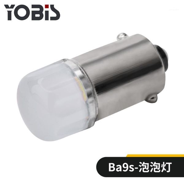 

emergency lights 10pcs super bright 12v car led light ba9s ceramic cob bulbs t4w license plate reading lamp white1