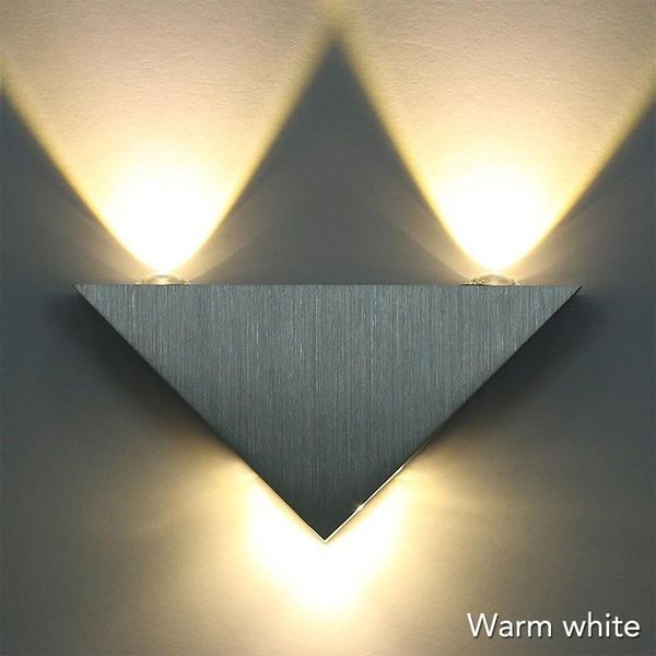 

wall lamp modern led light 3w triangle used for bedroom living room decoration aluminum mj62205
