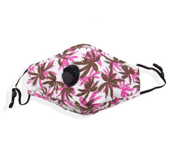 

face with factory breather valve fashion designer 2 filters printed breathable mouth masks anti dust washable reusable m pilnv
