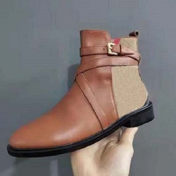 

2020 martin boots women's autumn and winter new round toe 41 size corium short boots zebra print new women martin boots b220 08, Black