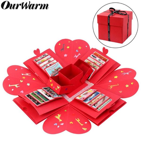 

ourwarm red diy surprise party love explosion box valentine's day gift box for anniversary scrapbook p birthday gifts
