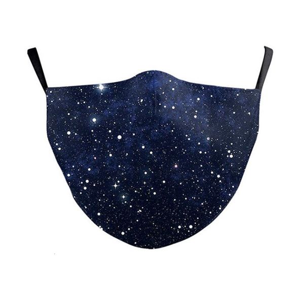 

factory home housekeeping fashion starry sky print face mask galaxy washable fabric mask mouth-muffle reusable mask