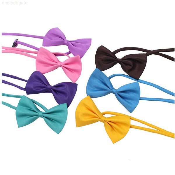 

dog tie collar fower accessories decoration pure color bowknot necktie for dogs pet supplies