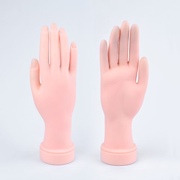 

1pcs rubber practise fake hand mold flexible soft flectional mannequin model for training nails tip salon diy manicure tools