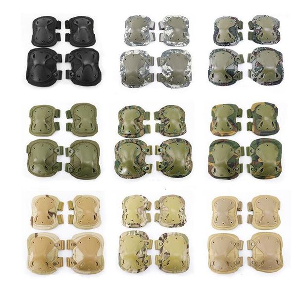 

tactical knee pad elbow pad knee elbow protector army outdoor sport working hunting skating safety gear kneecap1, Black;gray