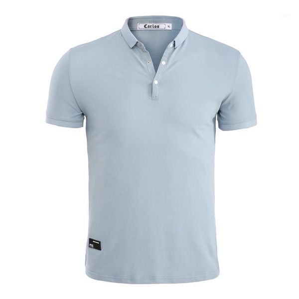 

jeetoo summer casual mens shirt cotton solid white turn-down collar blue color shirt men camisa homme1, White;black