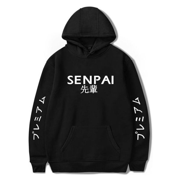 

new japanese streetwear hoodie sweatshirt men women oversized hoodies pullover hit hop cotton long sleeve streetwear clothes, Black