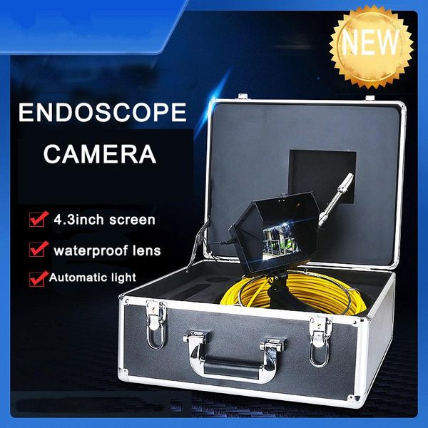 

22mm lens pipeline drain sewer industrial camera pipe camera 1200tvl 6led ip68 waterproof video recorder pipeline 801