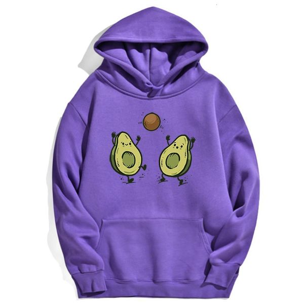 

funny avocado fruit male clothing cartoon print mens hoodie printed pullovers fashion loose clothes men's hip hop hoodies, Black