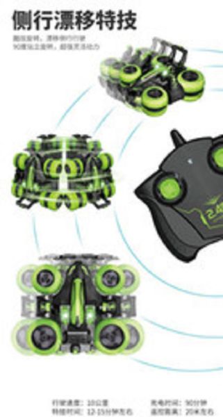 

drifting sidewalk stunt cars toy tipping 90 degree standing double-sided off-road vehicle remote control cars toy