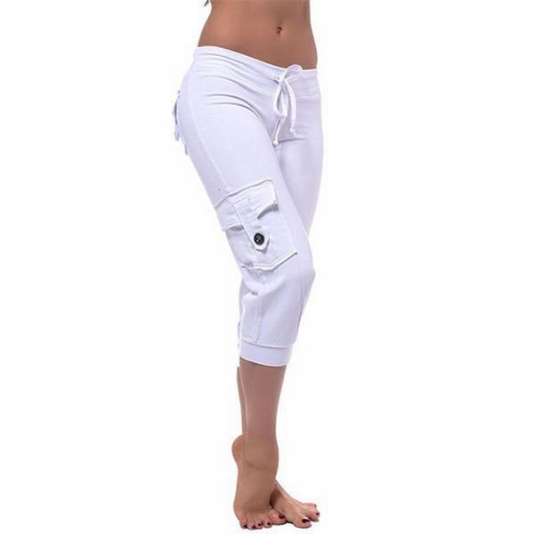 

2020 spring women solid pants ladies cropped capri pants casual stretch tapered trousers calf-length stretchy pants, Black;white