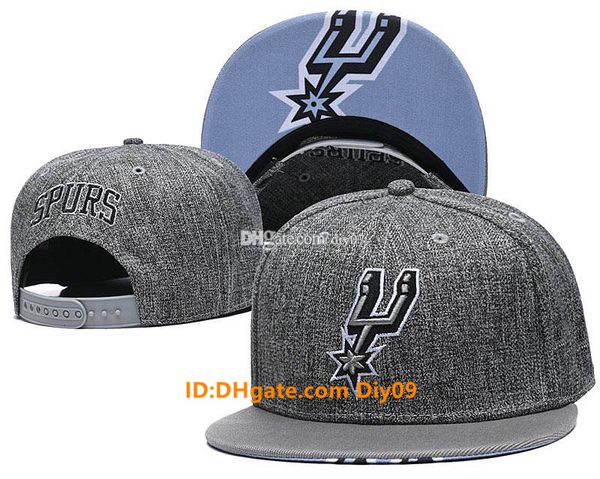 

2021 fashion san antonio spurs classic hats snapback caps leisure baseball cap for men women snapbacks caps brands hip sun hat, Blue;gray