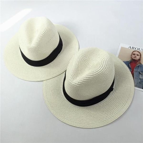 

cokk panama hat летние солнца шляпы для женщин мужской пляж соломенная шляпа для мужчин уф защитная крышка cap capory femme 2020 складной sw, Blue;gray