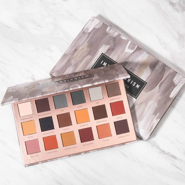 

eye shadow 18 colors all mate highly pigment cream eyeshadow palette easy to blend earth color comestic