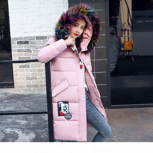 

winter jacket women 2017 new female parka coat feminina long down jacket plus size long hooded duck down coat jacket women x171119, Black