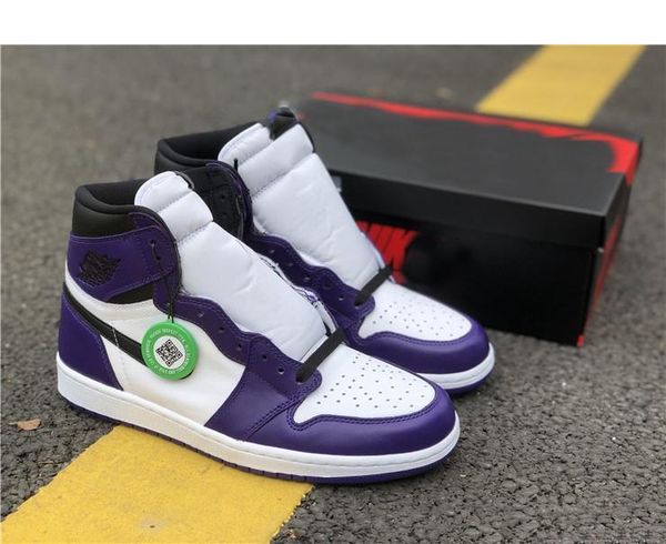 

qaulity 1s mens shoes 1 high og court purple 555088-500 mens shoes sports sneaker new shipment eur 40-46