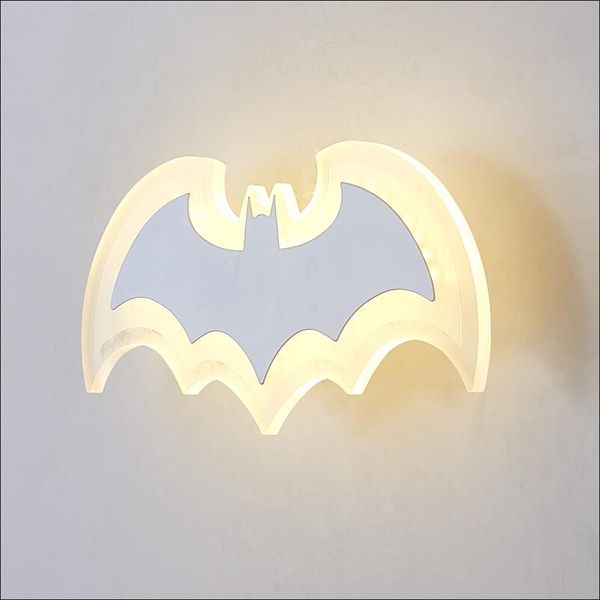 

bat creative wall lamps living room bedroom bedside lamp aisle lights staircase lights cartoon children room wall