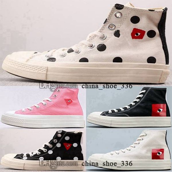 

shoes sneakers garcons play chuck white cdg all 35 eur 11 commes des size us 45 zapatos 70 taylor men heart 5 women with box stars casual, Black