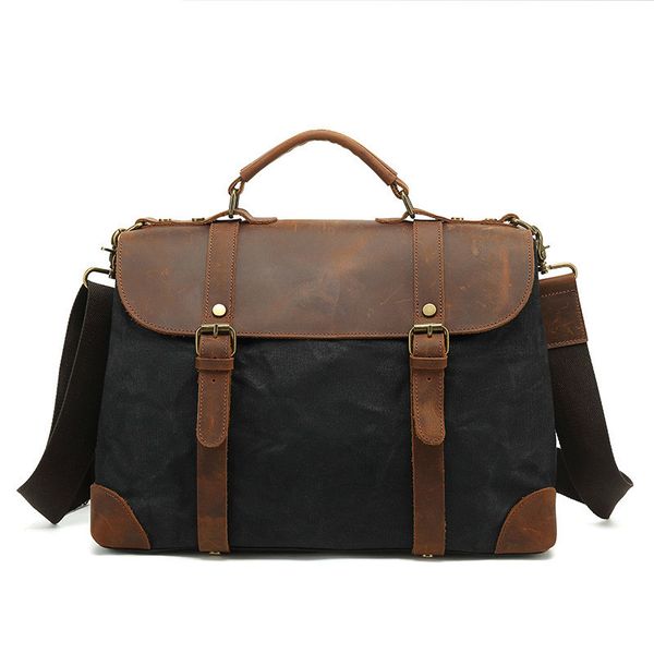 

portable courier high-capacity business portfolio shoulder tarp folder hombre bag for db60ba man e55c