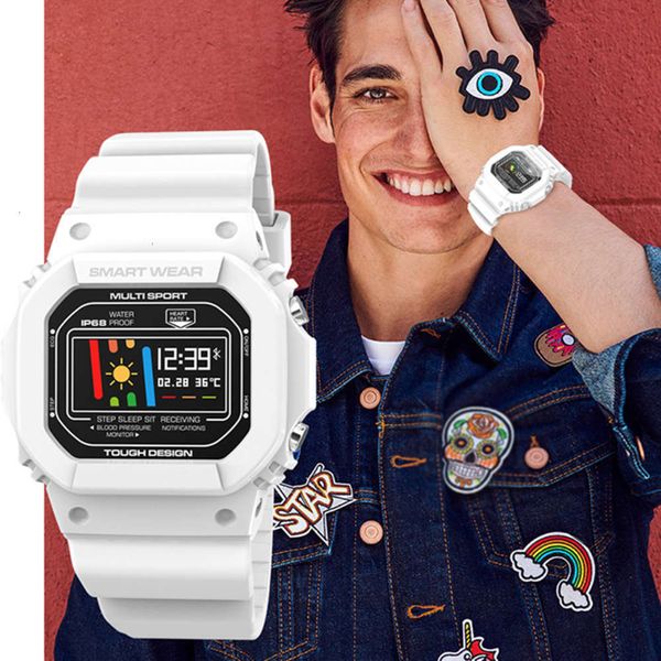 

smart sports watch x12 ip68 men women, waterproof device, with health control, suitable for ios and andr