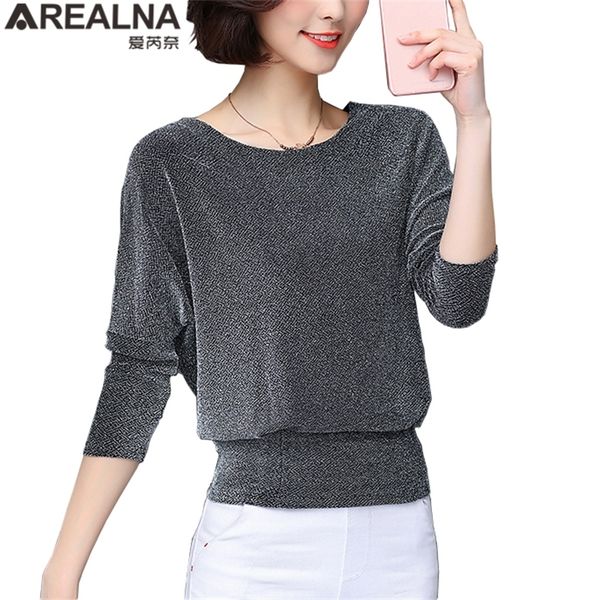 Glitter Elegante Bluse Frauen Koreanischen Stil Pailletten Blusen Shirts Übergroßen frauen Hemd Tunika Plus Größe Sexy Damen Tops Blusas 201130