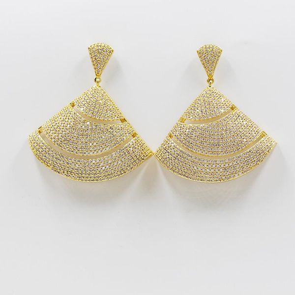 

dangle & chandelier dubai 18-karat gold pendant earrings, rose tassel jewelry wedding party ladies elegant and beautiful accessories, Silver