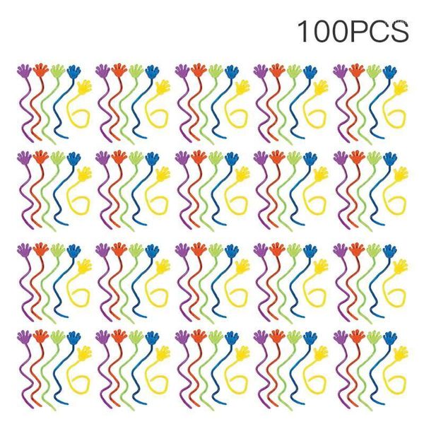 

party masks 100pcs/set classic sticky hands palm toys funny gadgets practical jokes squishy prank gifts novelty gags for children1