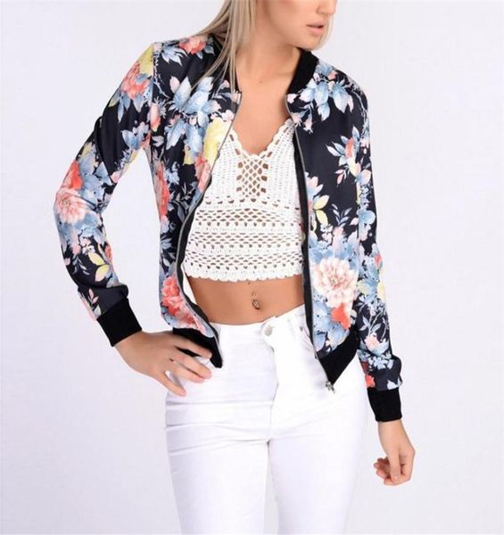 

european station new long-sleeved national style printed women's jacket small jacket fashion leisure short-neck zipper sp1, Black;brown