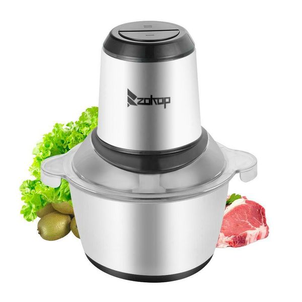 

electric meat grinder home kitchen industrial stainless steel sausage maker 2l