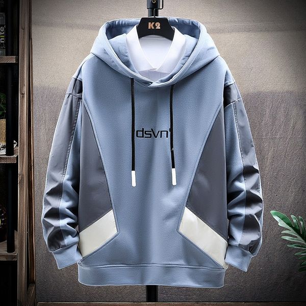 

fall europe and the united states new selling high-quality fashion trend outdoor casual men's pullover hoodie, Black