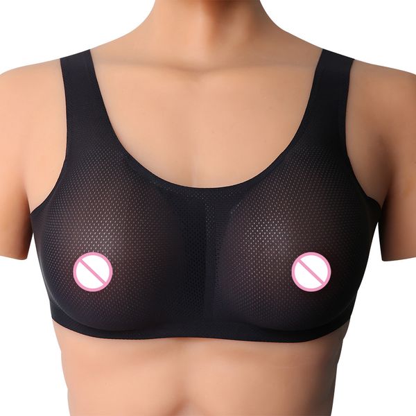 

realistic breast form fake chest with underwear sets bra fake chest breast care
