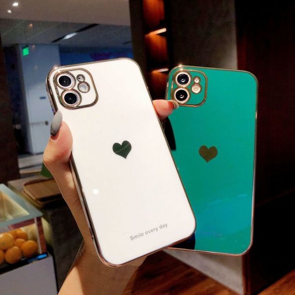 

8p new radium 7p plating 6d love dark green 11 with straight edge for mobile phone case adui