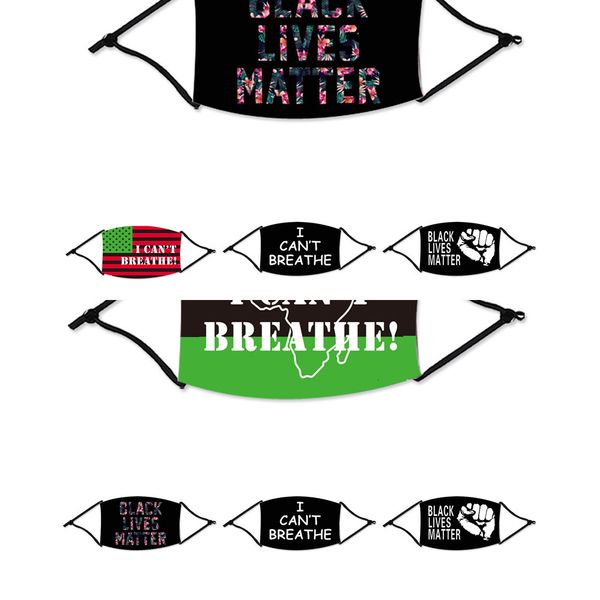 

breathe i cant designer face washable black lives matter masks fashion mask with filterblg