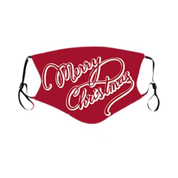 

2020 fashion designers masks face three-dimensional christmas text series cover printing can be inserted filter mask