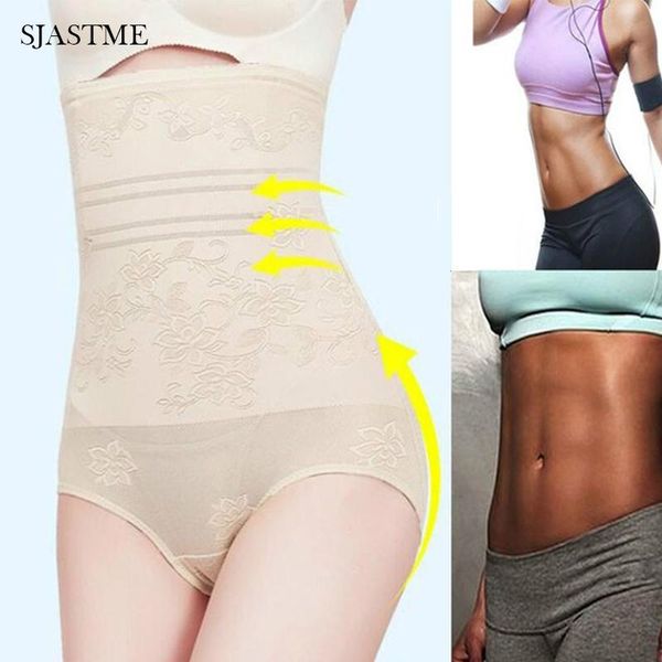 

fashion women high waist trainer underwaer slimming belt body shaper belly womens underwear control briefs slim waist shapers, Black;white